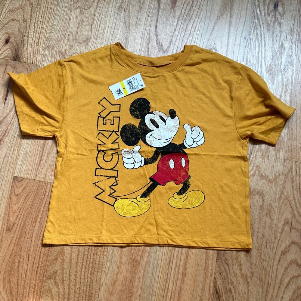 Disney Mickey Mouse Mustard Kids T-Shirt